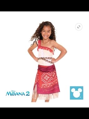 Disney's Moana 2 All New Adventure Play Outfit Includes Top and Skirt Fits Child